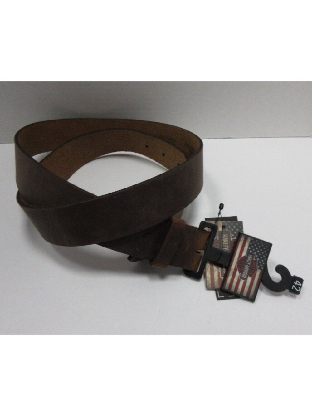 Harley Davidson Belt 42 Genuine Cowhide Leather Moto Biker USA NWT *